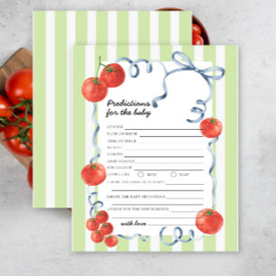 Tomato - baby predictions and advice