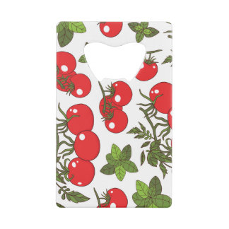 Tomato Basil Seamless Kitchen Pattern