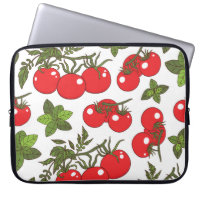 Tomato Basil Seamless Kitchen Pattern