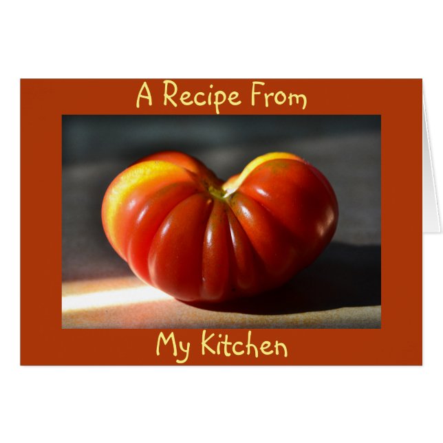 Tomato Blank Recipe Card (Front Horizontal)