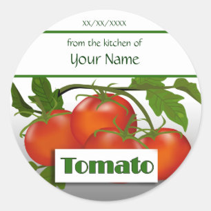 Tomato Canning Custom  Sticker Label