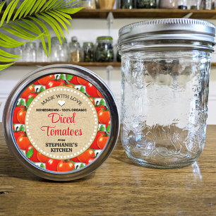 Tomato Canning Jar Label