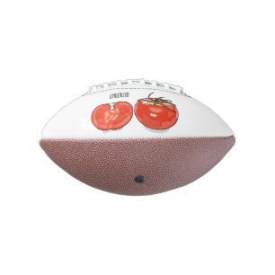 Tomato cartoon illustration  american football