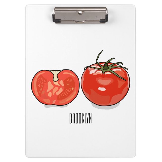 Tomato cartoon illustration  clipboard (Front)