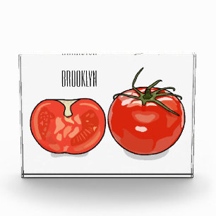 Tomato cartoon illustration  photo block