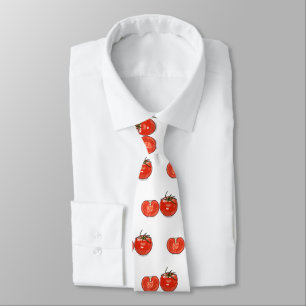 Tomato cartoon illustration tie