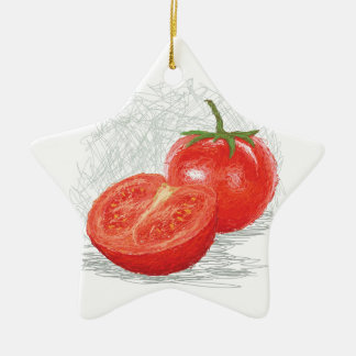tomato ceramic tree decoration