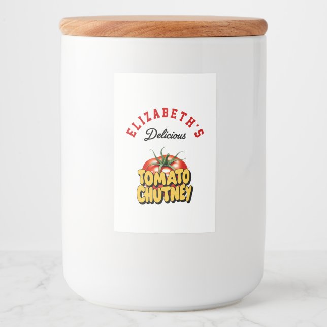 Tomato Chutney Food Label (Front)