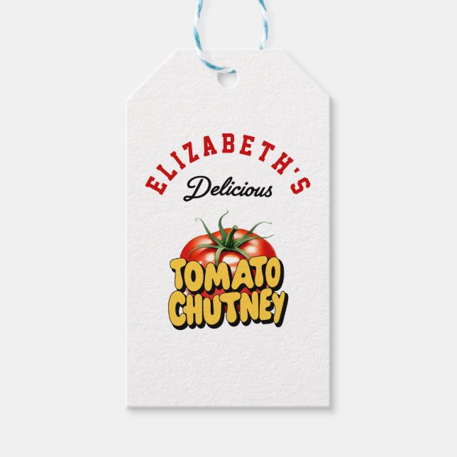 Tomato Chutney Gift Tags (Front)