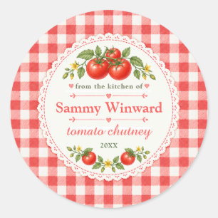 Tomato Chutney Homemade Gift Label