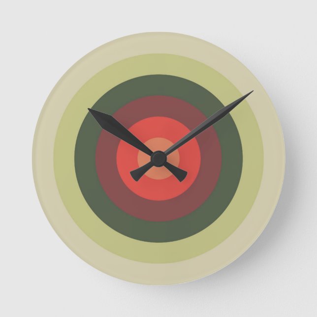 Tomato Colors Round Clock (Front)