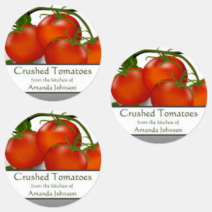 Tomato Crushed Tomatoes Canning Circle Food Labels