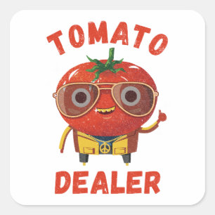 Tomato Dealer Square Sticker