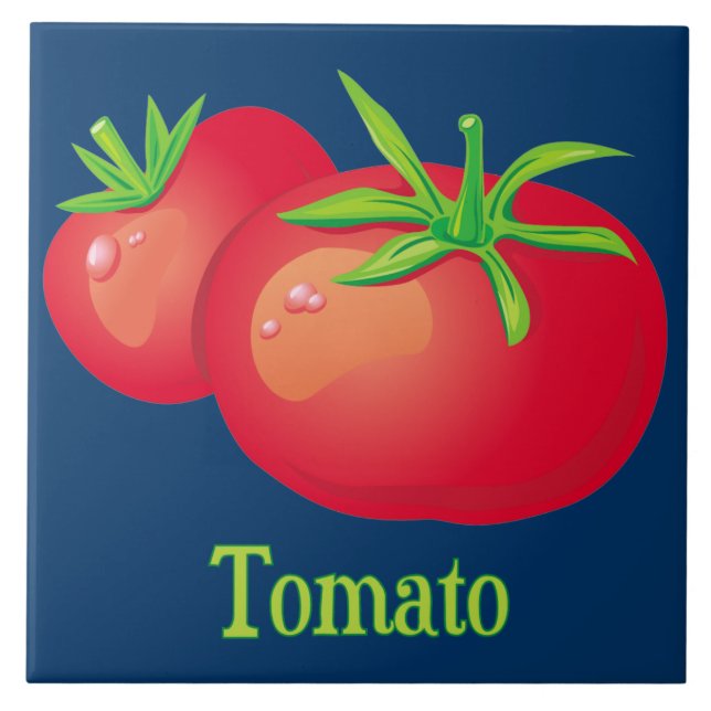Tomato Decorative Kitchen Tile (Front)