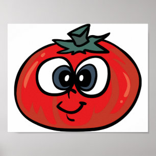Tomato Face Poster