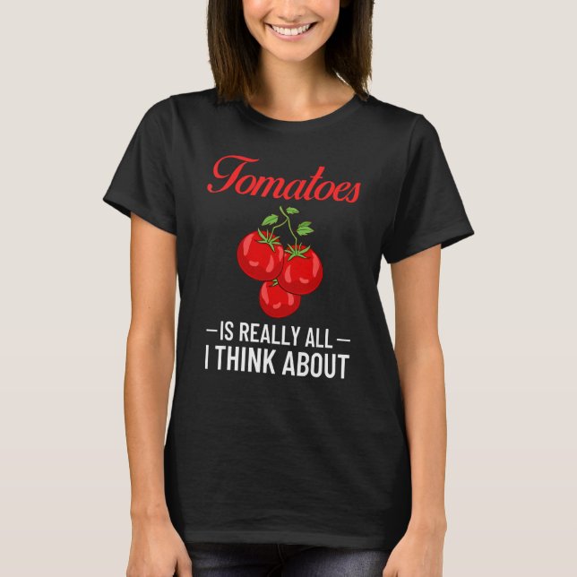 Tomato Food Vegan Salad Juice Gardening Fruit T-Shirt (Front)