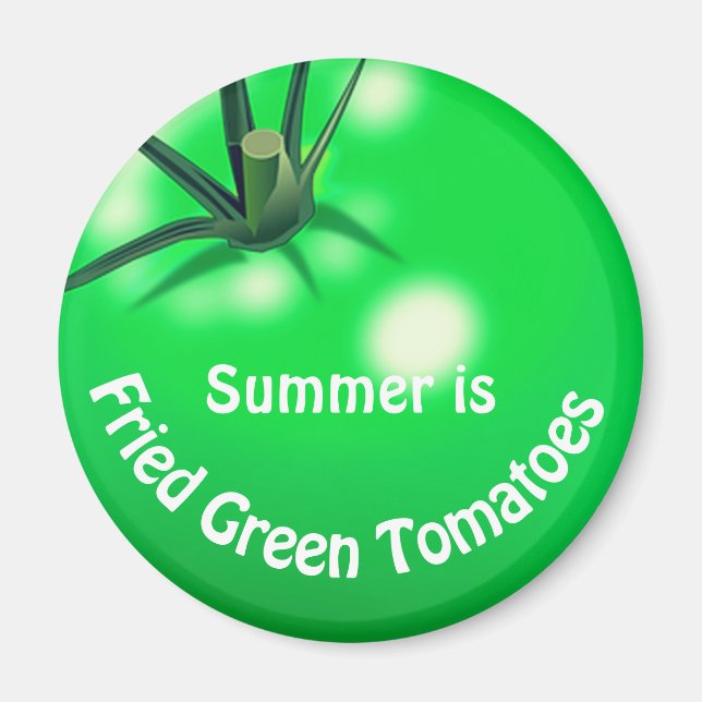 Tomato fried green tomatoes cute summer magnet (Front)