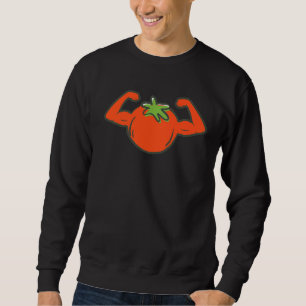 Tomato Fruit Powerlifting Weightlifting Gym Fitnes Sweatshirt