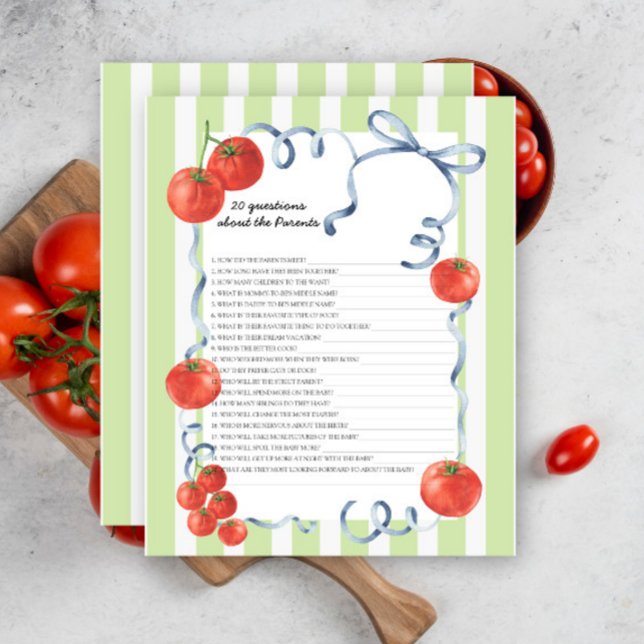 Tomato - games - 20 questions about the parents (Creator Uploaded)