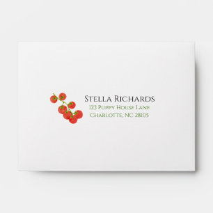 Tomato garden summer vegetable picnic address  envelope