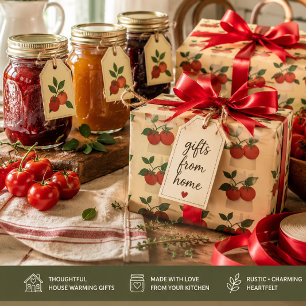 Tomato Garden Wrapping Paper   Cookbook Gift Wrap