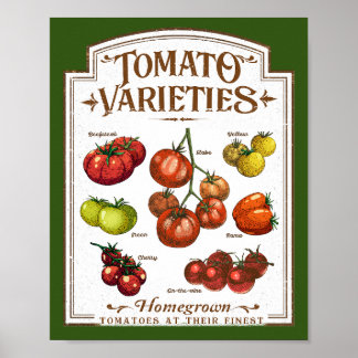 Tomato Gardener, Vegetable Tomatoes Gardening Poster