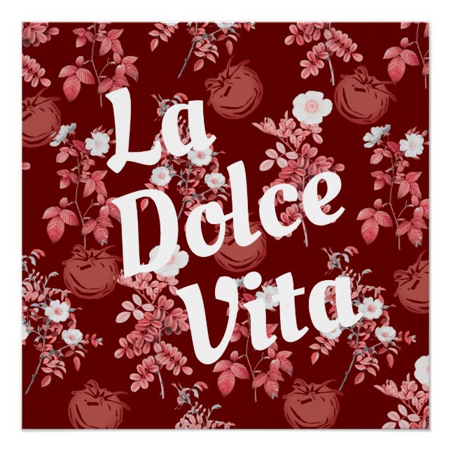 Tomato Girl Aesthetic Vintage Vegetable Poster (Front)