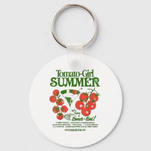 Tomato Girl Summer Tomato Fresh Fruit Trendy Aesth Key Ring