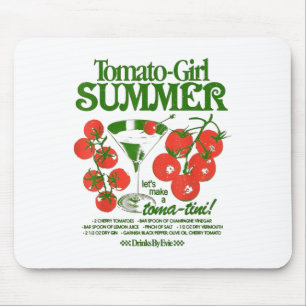 Tomato Girl Summer Tomato Fresh Fruit Trendy Aesth Mouse Mat