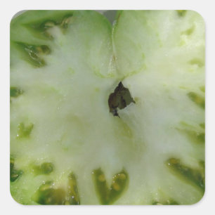Tomato Hearts Square Sticker