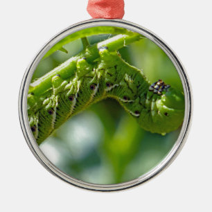 Tomato Hornworm Metal Tree Decoration
