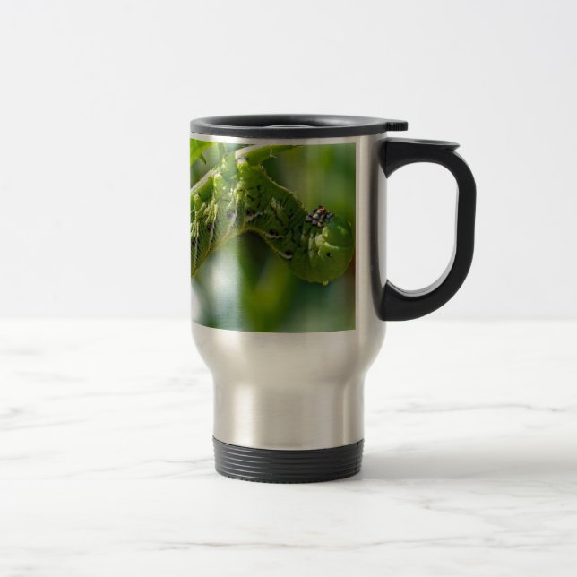 Tomato Hornworm Travel Mug (Right)