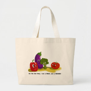 Tomato humour large tote bag