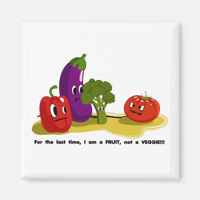 Tomato humour magnet (Front)