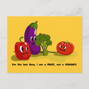 Tomato humour postcard