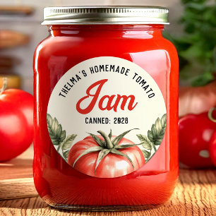 Tomato Jam canning sticker
