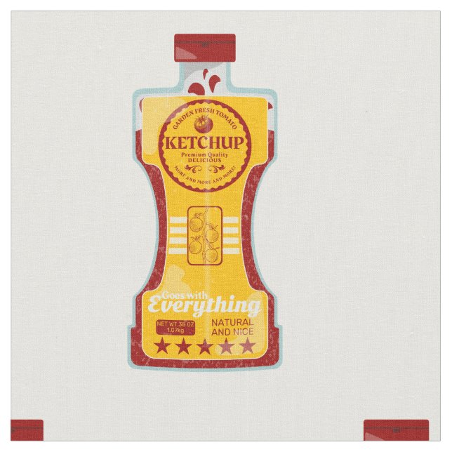 Tomato Ketchup Fabric (Close Up)