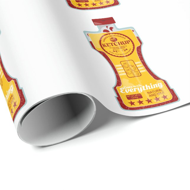 Tomato Ketchup Wrapping Paper (Roll Corner)