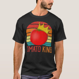 Tomato King Funny Vegan Tomatoes Lover T-Shirt