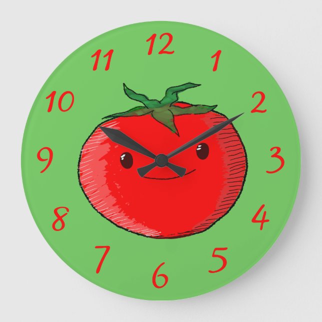 Tomato Large Clock (Front)
