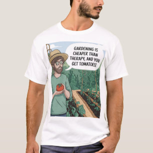 Tomato Lover's Gardening is Therapy T-Shirt