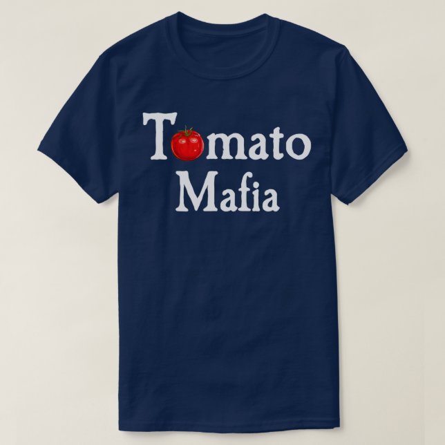 Tomato Mafia Funny Gardening Lover Graphic TShirt (Design Front)