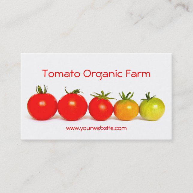 Tomato Organic Farm Business Card (Front)