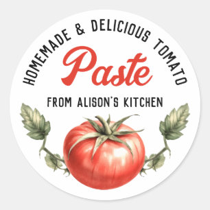 Tomato Paste Custom Vintage Canning label