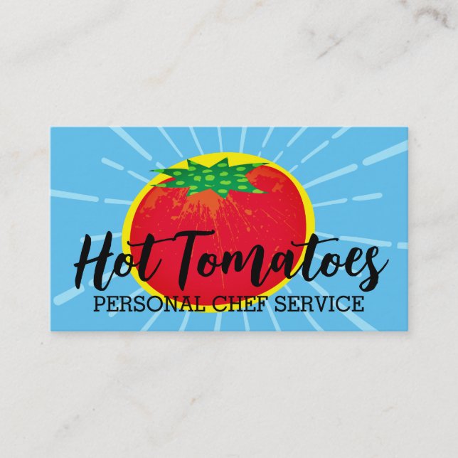 tomato pattern culinary business card (Front)