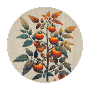 Tomato Plant I Love Tomatoes Art                   Cutting Board