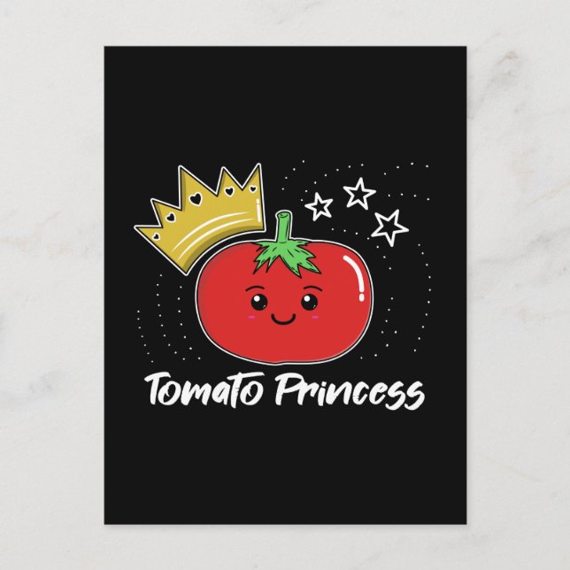 Tomato Princess - Cute Kawaii Tomato T-Shirt Postcard (Front)