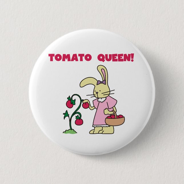 Tomato Queen 6 Cm Round Badge (Front)