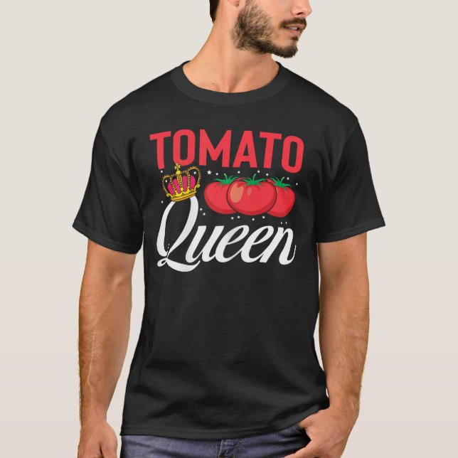 Tomato Queen Apparel Funny Fruiteeomato Love vinta T-Shirt (Front)