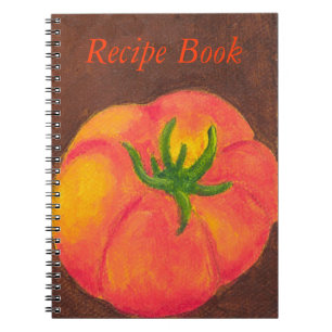 Tomato "Recipe Book" Spiral Notebook